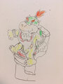 Bowser Jr. using the toilet