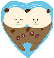 Sea Otter Love by TerryTheBlueFox