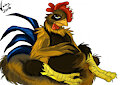 Rooster needs a nest by Hauke