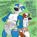 Boss and Matt In Tidy Whites Underwear Diaper