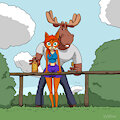 Fox and Elk.