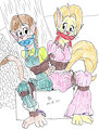 Ambushed Amy Lawrence and Becky Thatcher by Godzilla713