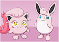 Wigglytuff meets its "Ancestor"