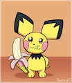 Pichu enjoys a nanab