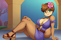 AU Sandy Cheeks - Purple Dress