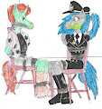Pony OC's Andrew and Blitz Peril