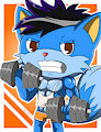 HTF - Gym Fox by SkullKingFox