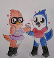 Valentine Birdies -By StarstormPonyRider-