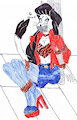 Clubber Tina Zoe Zipped Up