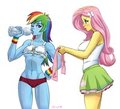 Rainbow Dash and Fluttershy