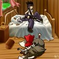 [Picture-Series] Cat Red Riding Hood And The Wolf 05
