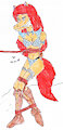 Red Shetland Barbarian Bound