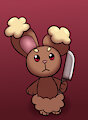 Buneary with a Knife