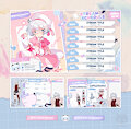 ✦ Overlays & Stream Schedule for @TaigaUnderHell  ✦ by KurohNeko