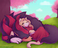 Shadow & maria AU (COMM) by JyllHedgehog367