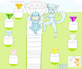 Meet both me Tikle the Echidna girl and me Aqua the water Catgirl