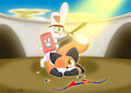 (Art by AlastairWelty) Playing Gladiators by BuddyUnicorn777