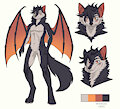 Batwolf refsheet Commission^^ by Phoelix