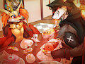 Valentine's wolf by PrincessCres