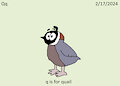 My ABC Animal Month - Quail