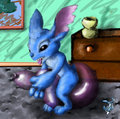 17032013 Stitch having fun with a balloon! :3