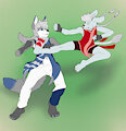 Brawl in the Front Yard [by] FrostedChase by MilestoneChronicles