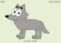 My ABC Animal Month - Wolf