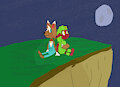 A date on top of a cilff by Metalheadskunk