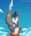Wolf-Man pose