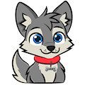 The First Cute Sticker For LuckyDaWolf! by AlexUmkaArt