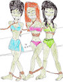 Unwilling Marchers Marta, Giala and Vina Orion Slave Girls