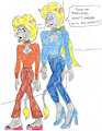 Phoebe and Marlene Burger Sweater Girls