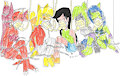 Halloween Slumber Party OC's Lala, Melissa,Sophia, Sally and Gogo