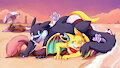 Dragons at the beach