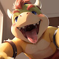 Bowser Jr. eyeing up a cute little snack by mattyboi1998
