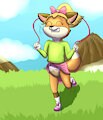 Ellie Jumping the rope +alt wet by BabySkye