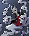 Trystan MadWolf with the Moku Moku No Mi (SachaSketchy/Itsover21) by MadWolf