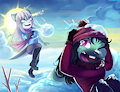 Snowball Fight by Harleking