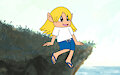 Knuckle Joe relaxing by the cliff