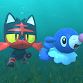 [3D] Litten and Popplio