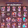 Telegram stickers for JamieKaBoom !