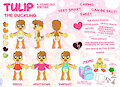 Tulip the Duckling Reference Sheet