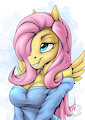 Fluttershy Portrait 2 by mysticalpha
