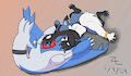 Cute 'Cario Imbraced by his Lord by zaffrelucario
