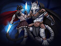 "Light vs Darkness" by OldOldMan by Howlrunner