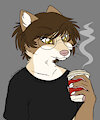 Victoria with coffee by ShermanPuffShark