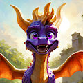Happy Spyro during day by AutoSnep