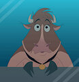 A cow in the aquarium by darkbunny666