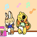 Dancing Bunnies -By slushythecat25-