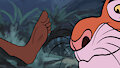 sher kahn licking mowgli's foot animation12fps